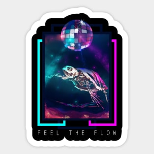 Turtle, Dance, Electronic music, Party, Disco, Gift Sticker